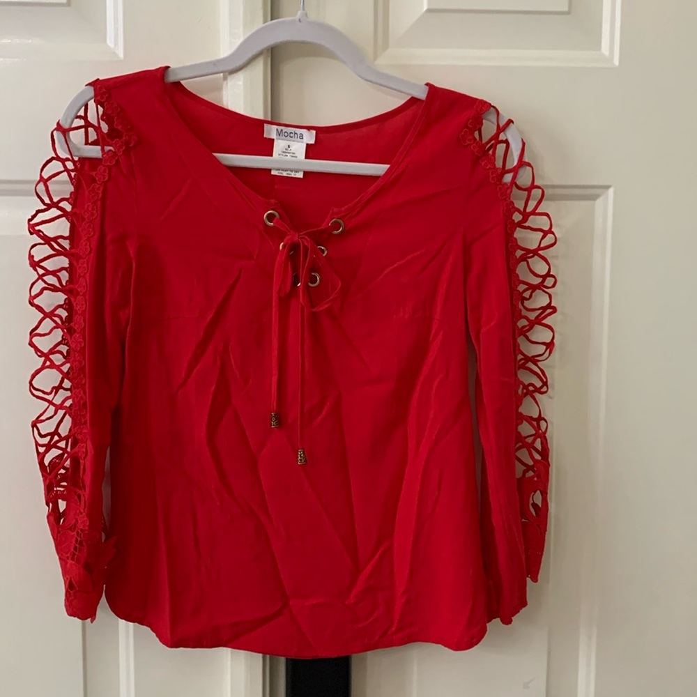 Sexy Red Blouse Sz:S.